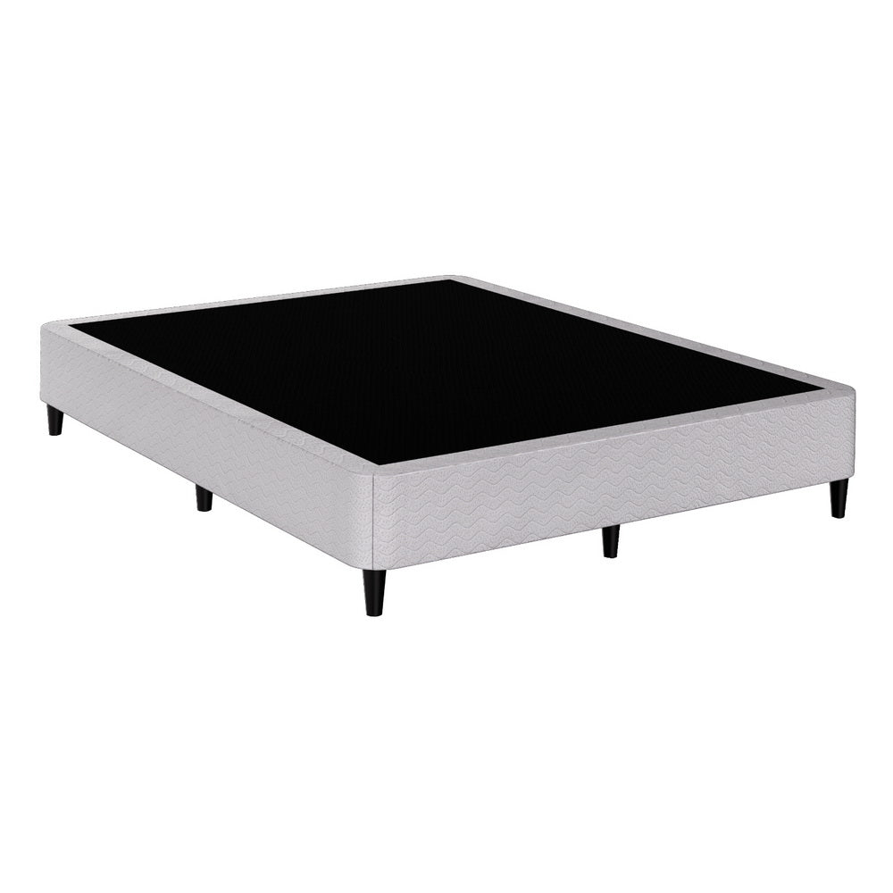 Elora Upholstered Metal Bed Frame – Grey – Double