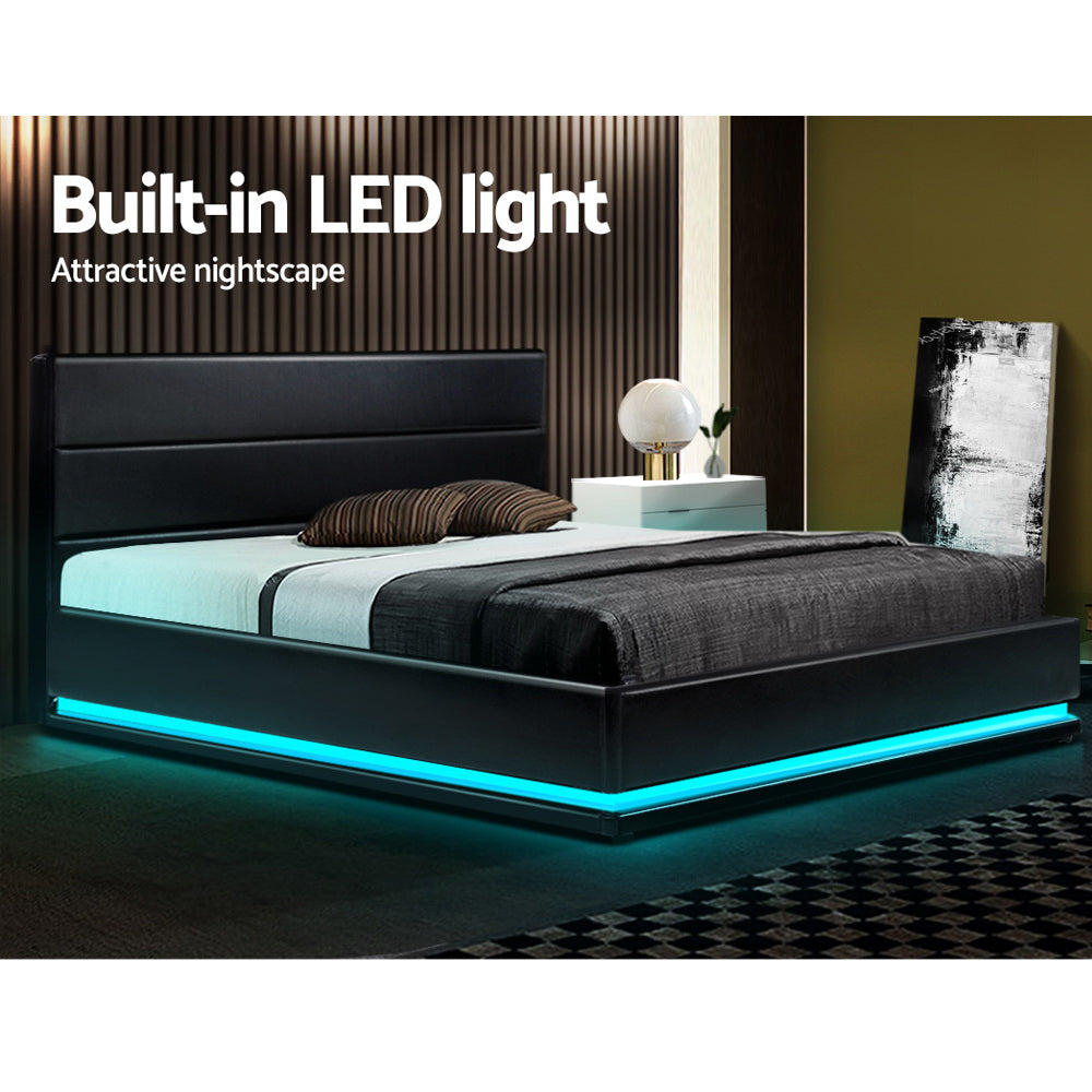 Sloane Bed Base – Black – Double