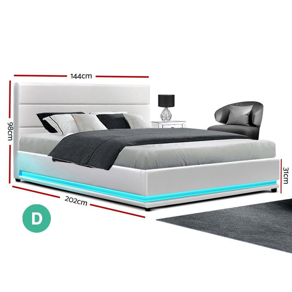 Field Bed Base – White – Double