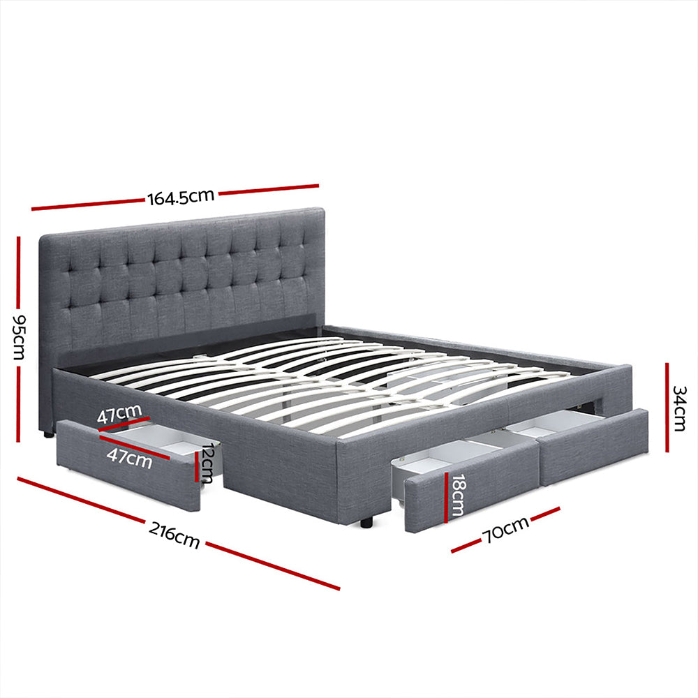 Marin Tufted Bed Head – Brown – Queen