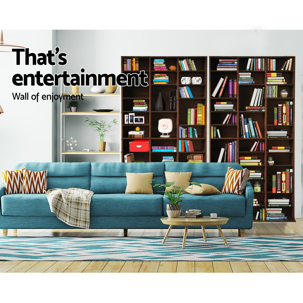 Meridian CD Storage Bookshelf – Brown – 194 cm
