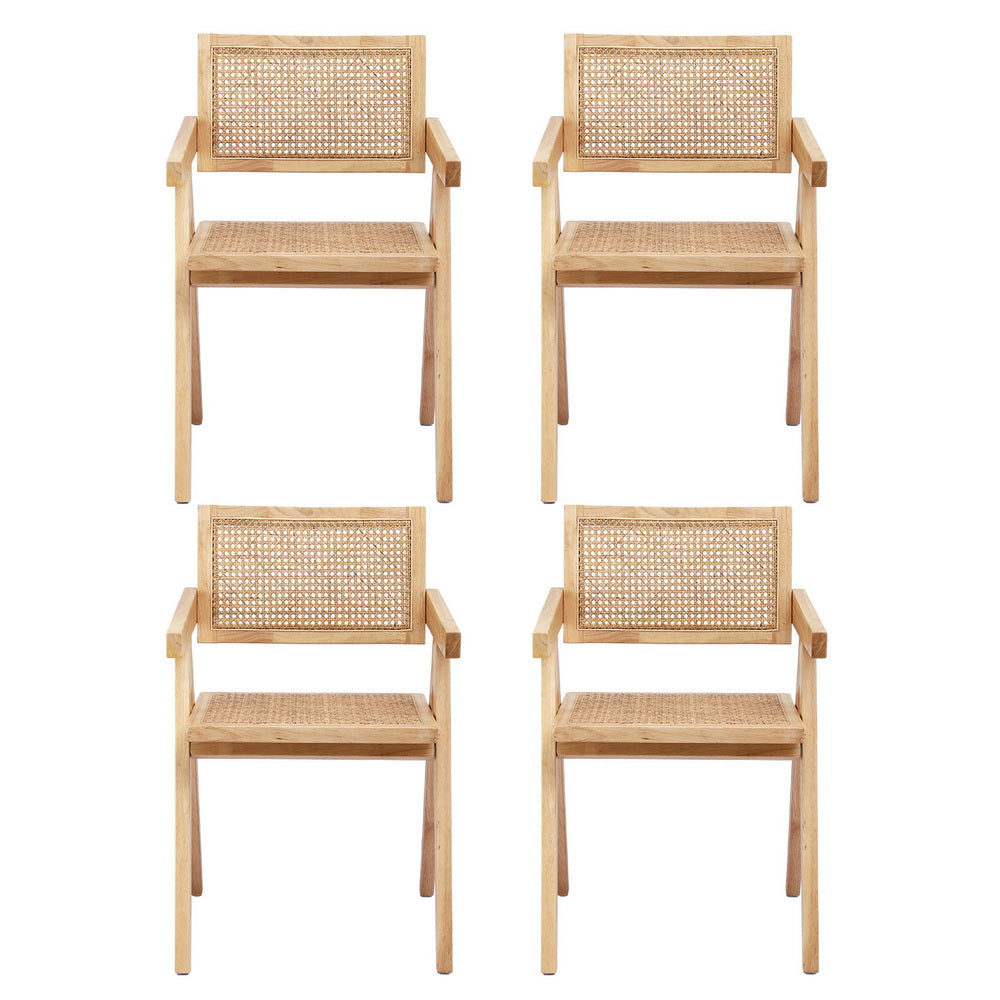 Rowan Dining Chairs – Natural – Set of 4
