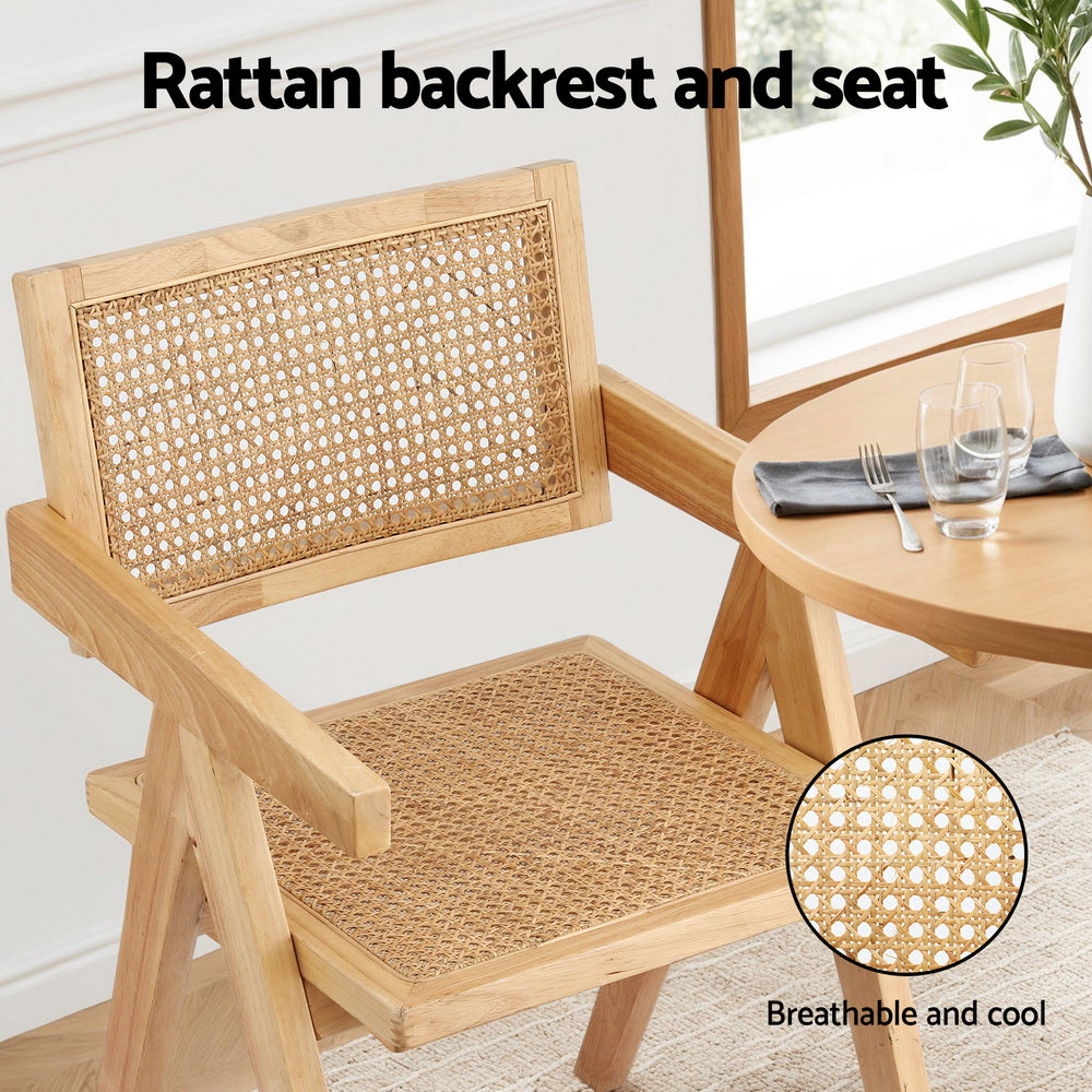 Rowan Dining Chairs – Natural – Set of 4