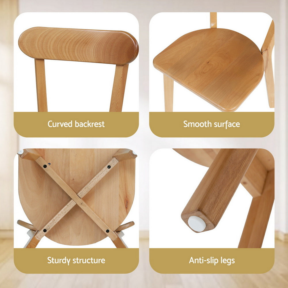 Nova Dining Chairs – Natural – Set of 4