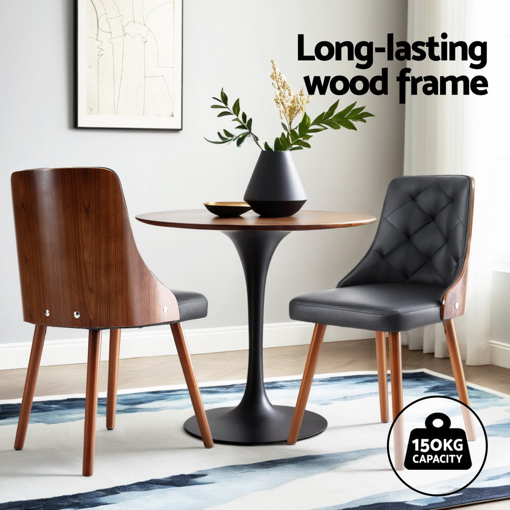 Dalton Dining Chairs – Black – Set of 2
