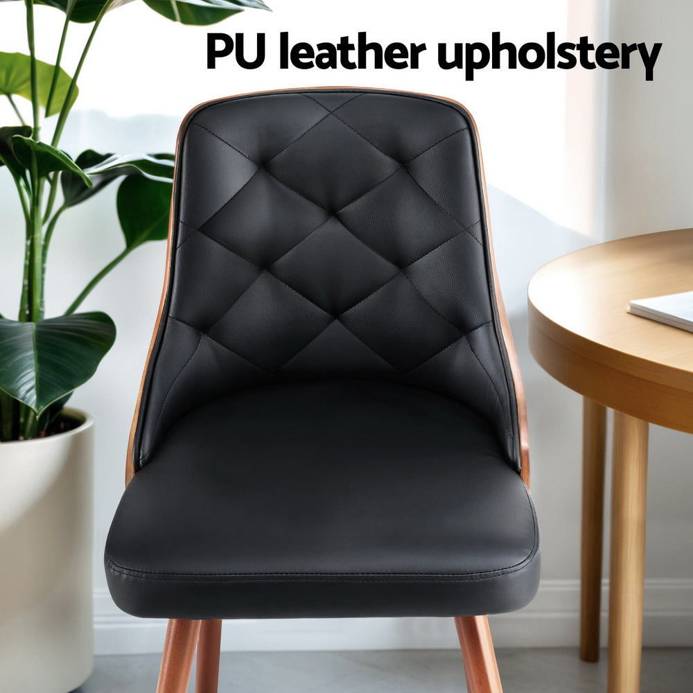 Rowan Dining Chairs – Black – Set of 4