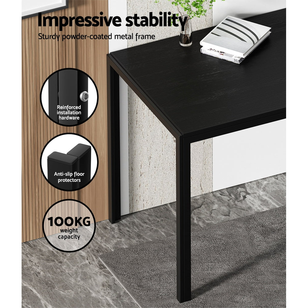 Meridian Dining Set – Black – 6 Seats