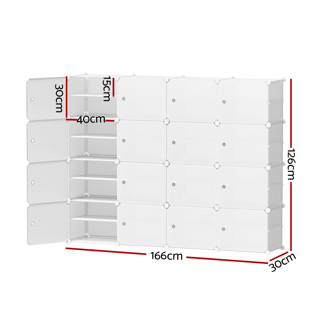 Arlon Modular Storage System – White – 16 Cube