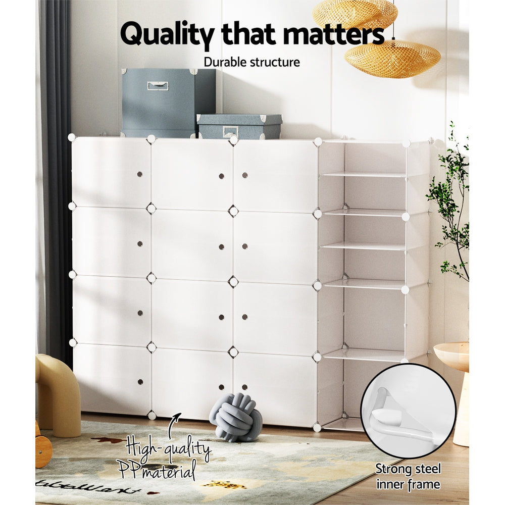 Arlon Modular Storage System – White – 16 Cube