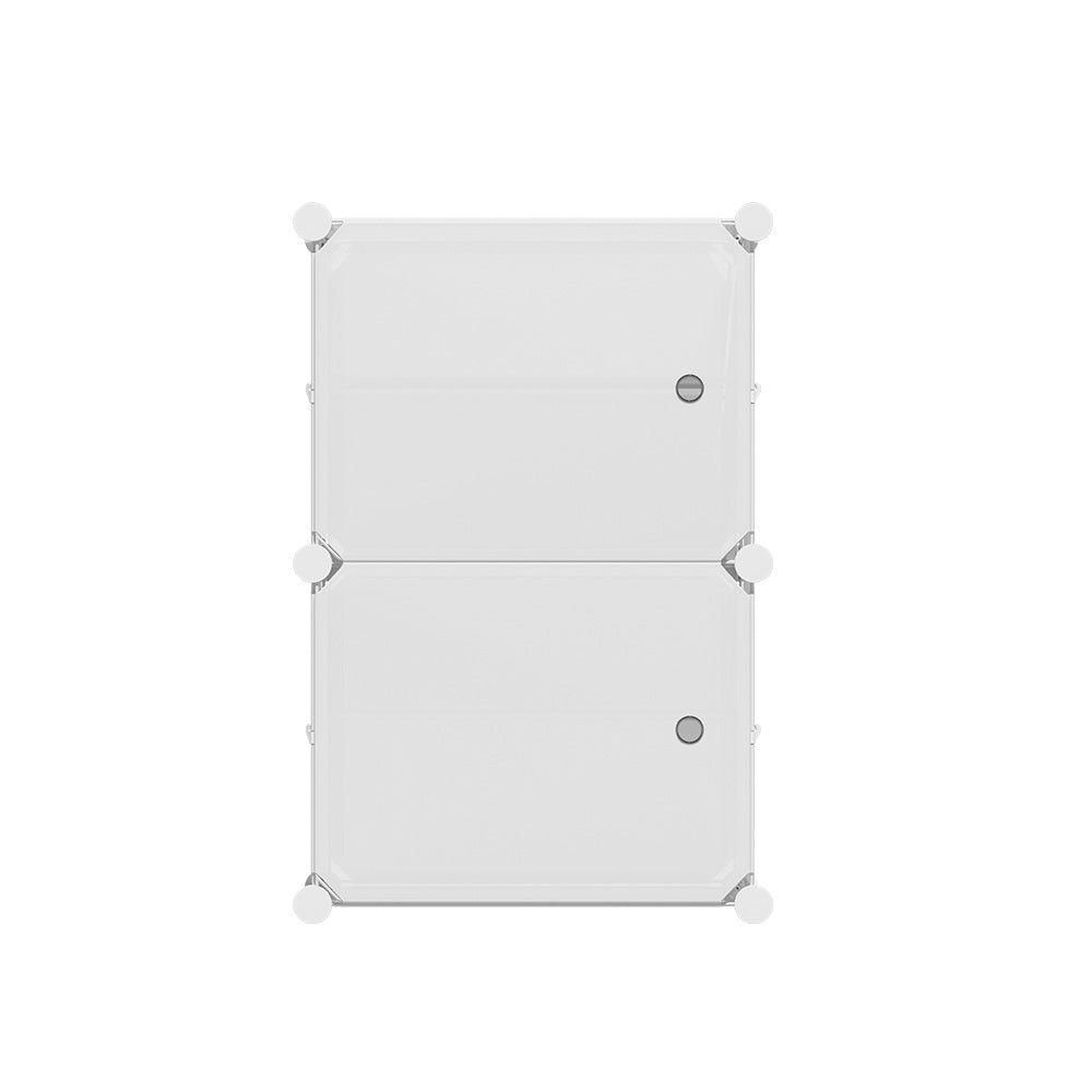 Compact DIY Storage Cubes – White – Set of 2