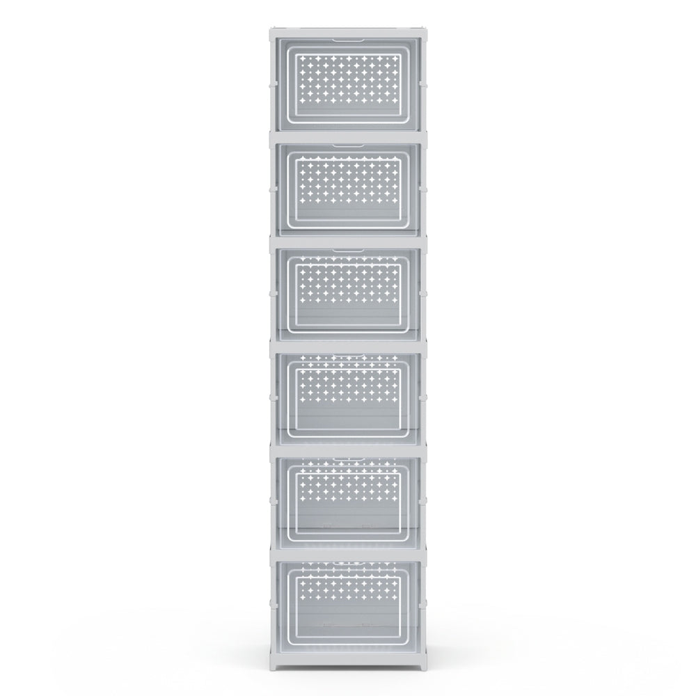 Kairo Shoe Rack – White – 6 Tier