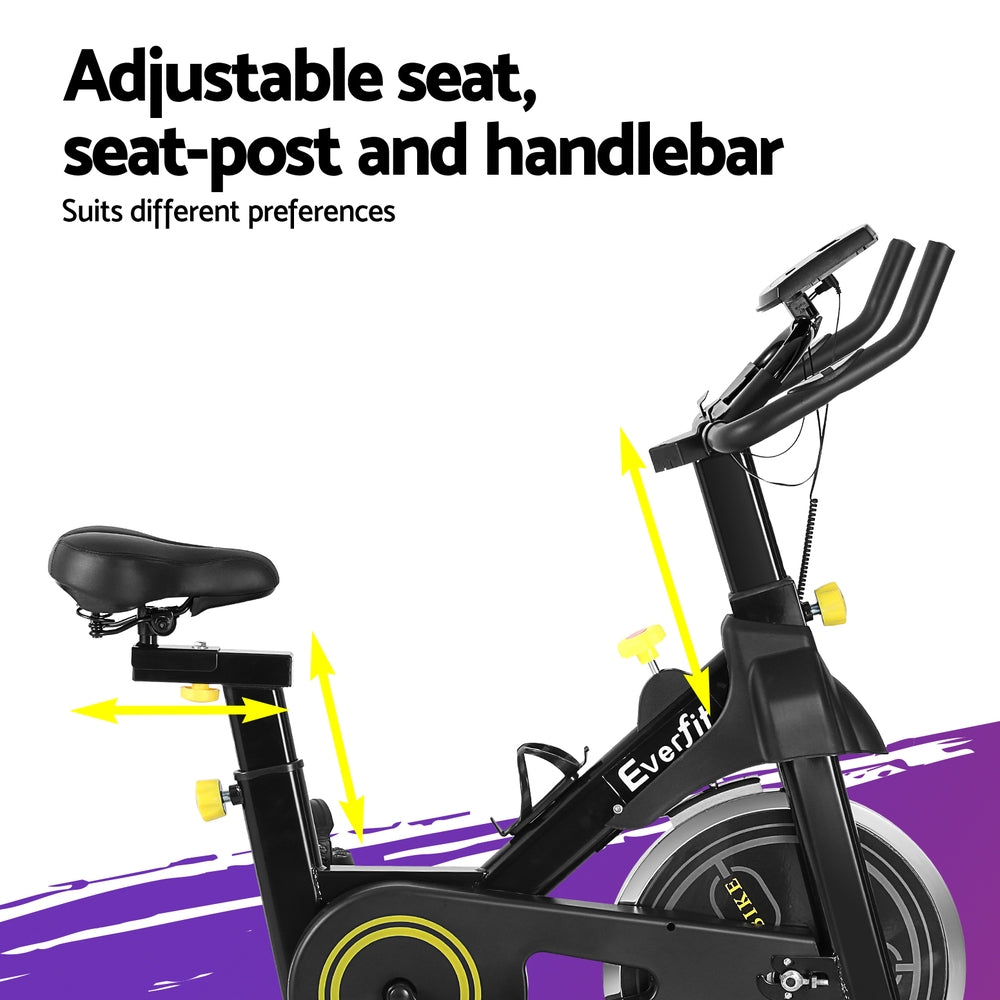 Pulse Magnetic Spin Bike – Black – Bluetooth