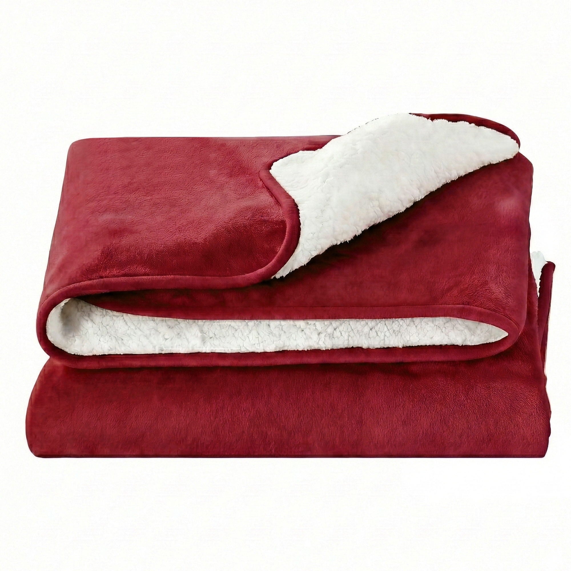 Kairo Electric Throw Rug – Burgundy – Double