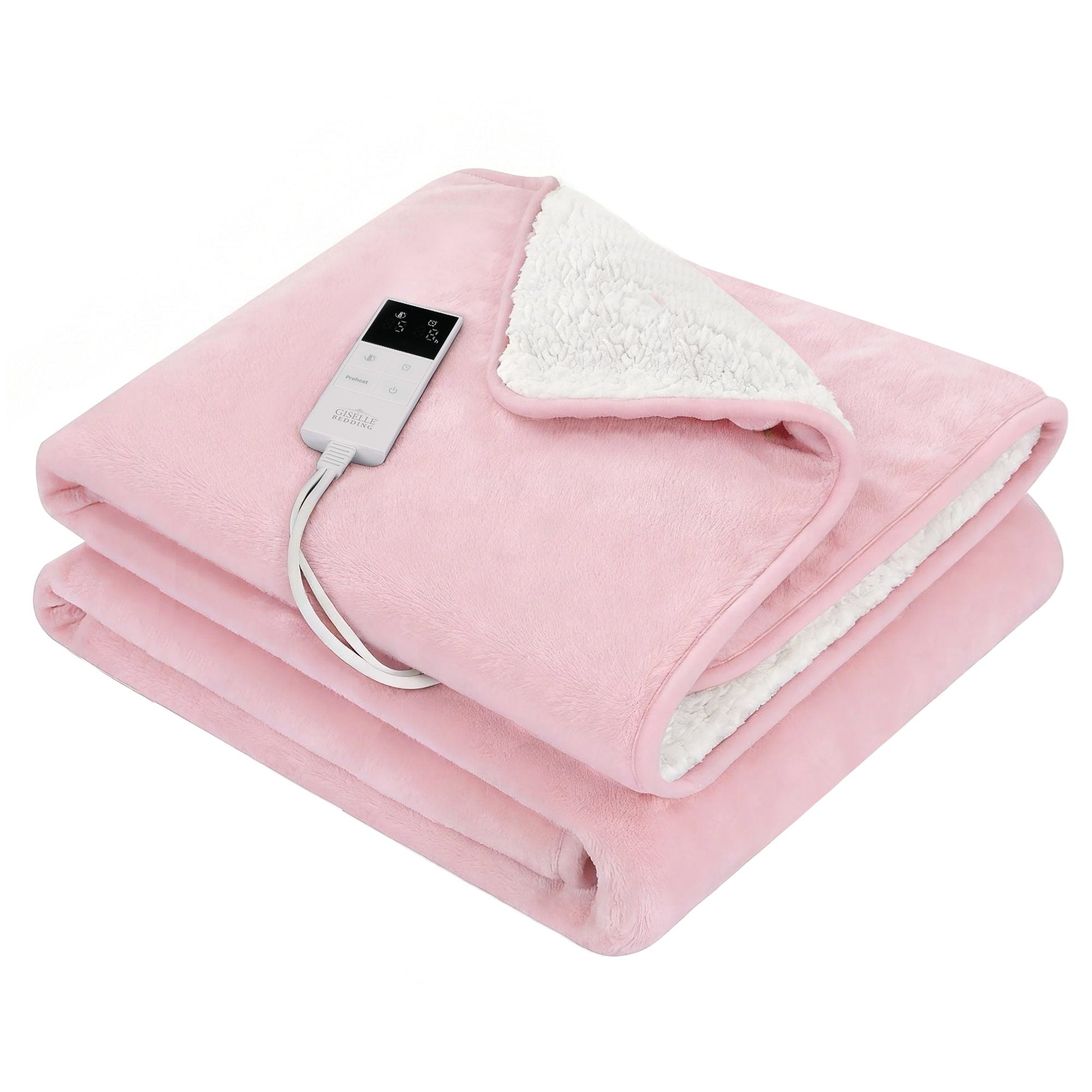 Kairo Electric Throw Rug – Pink – Double