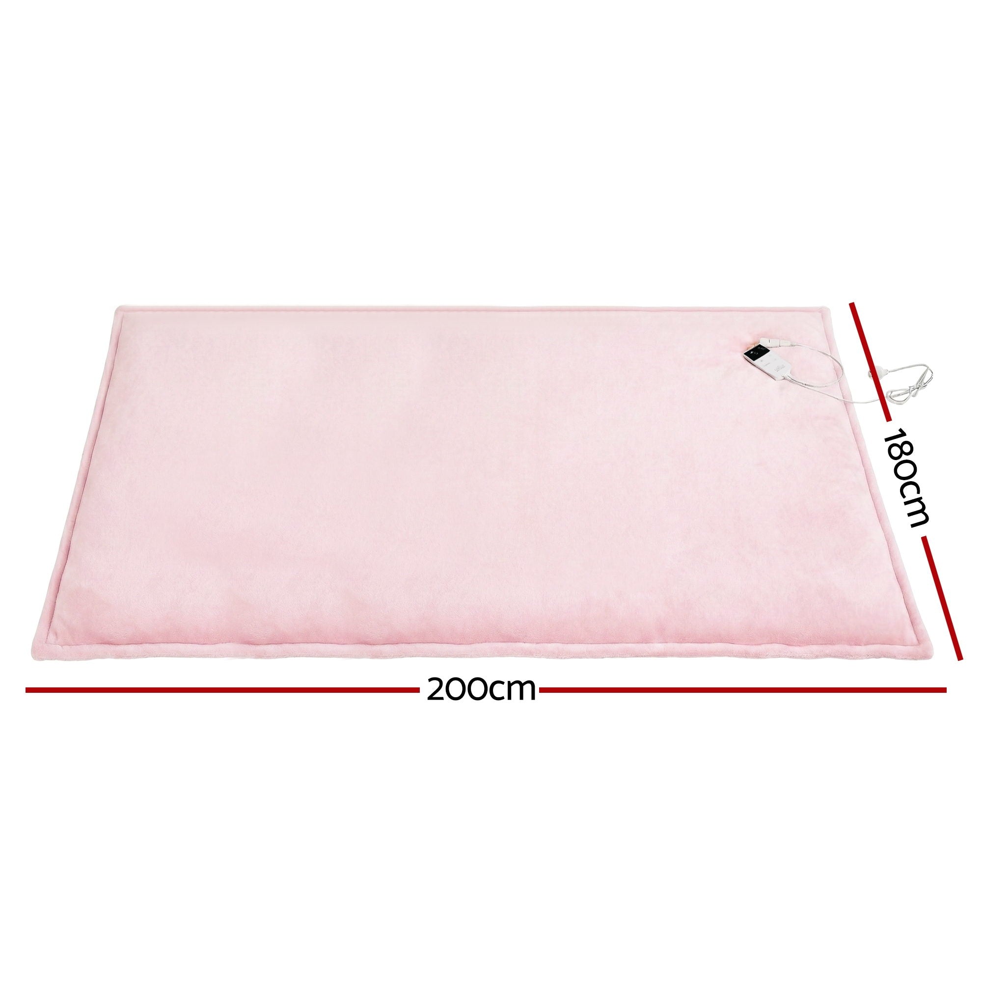 Kairo Electric Throw Rug – Pink – Double