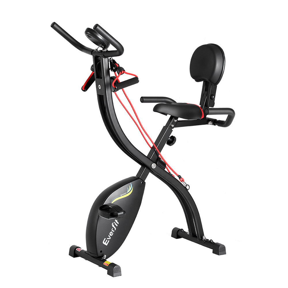 Nara Folding X-Bike – Black – With Resistance Rope