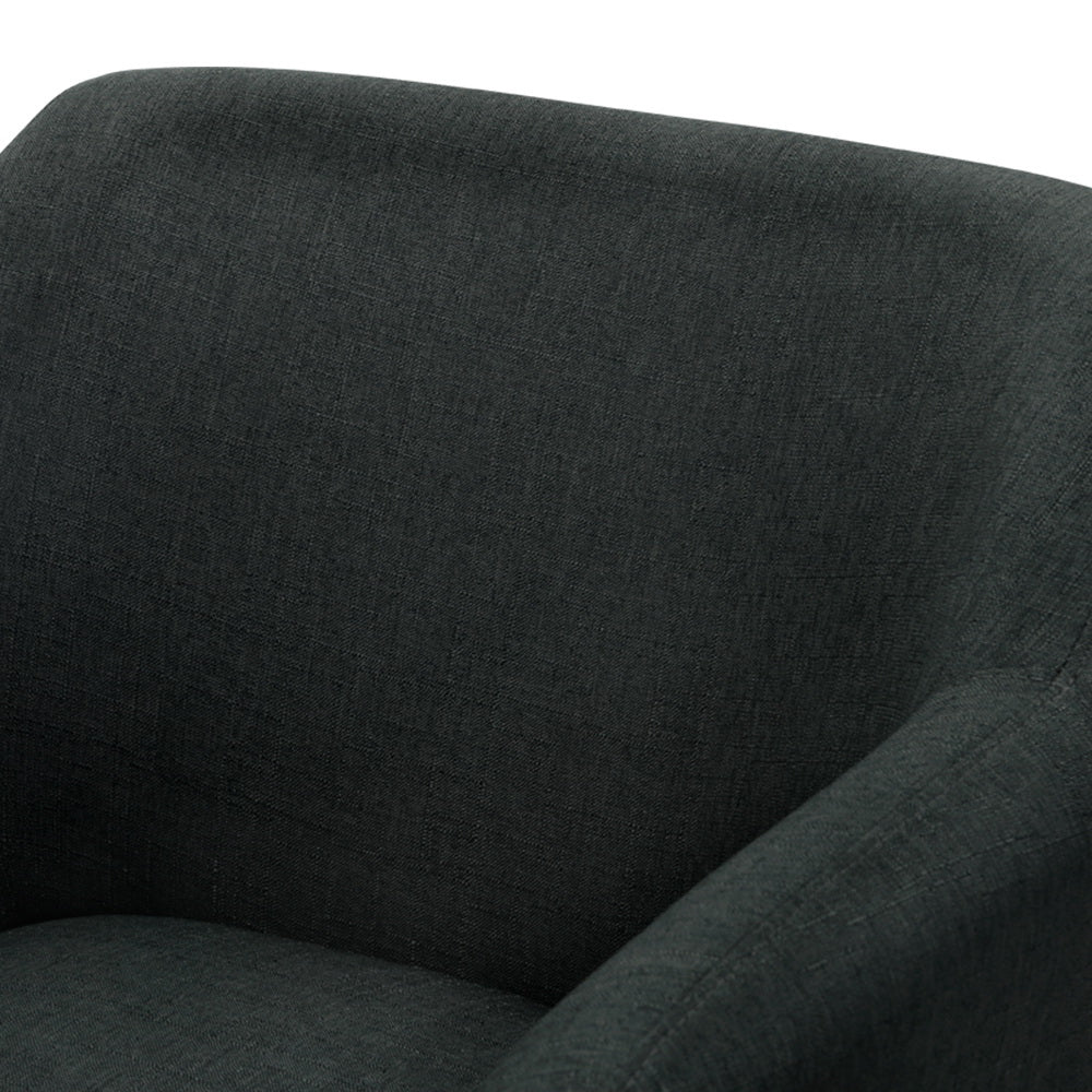 Callan Tub Accent Chair – Grey / Charcoal
