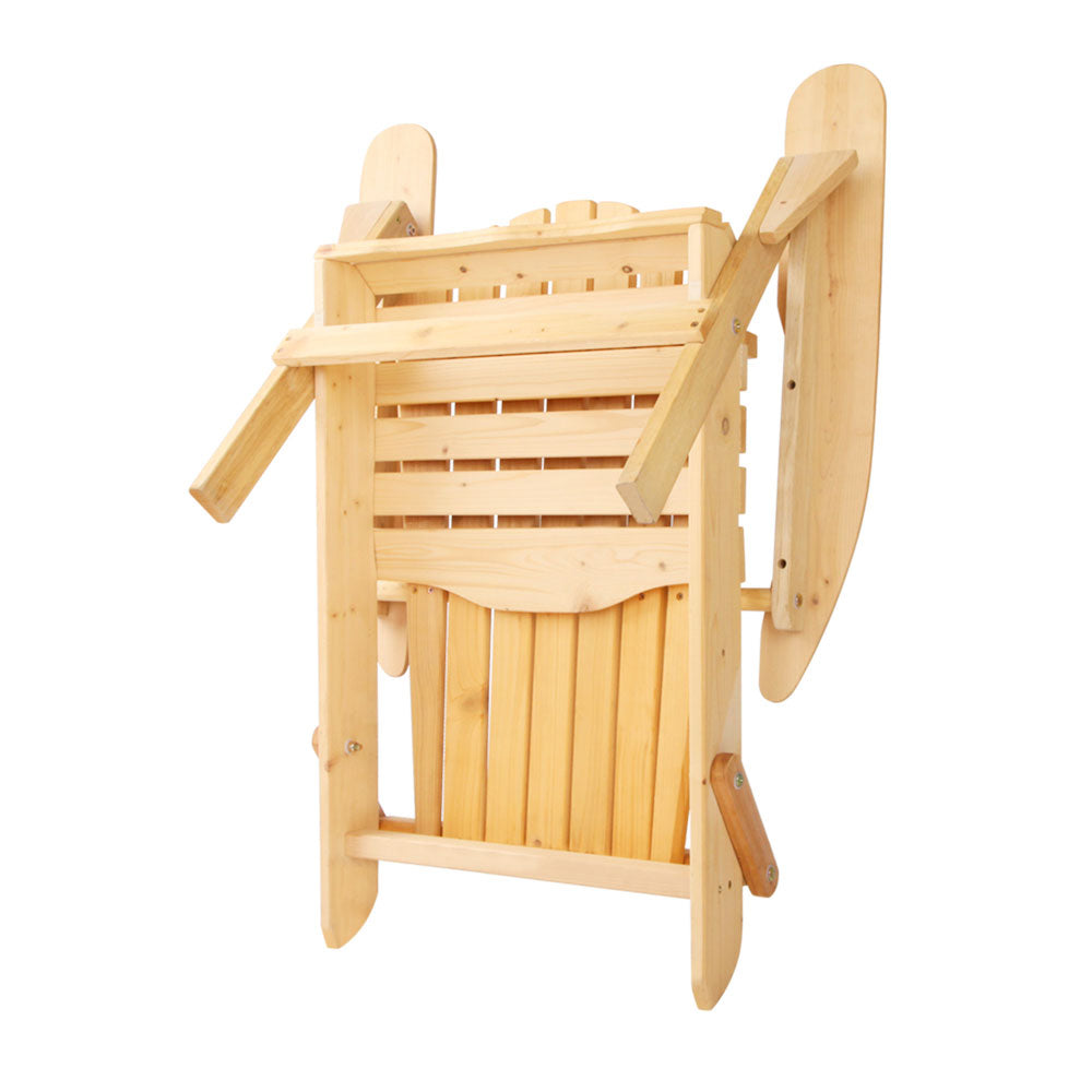 Cove Adirondack Outdoor Set – Natural – 3 Piece