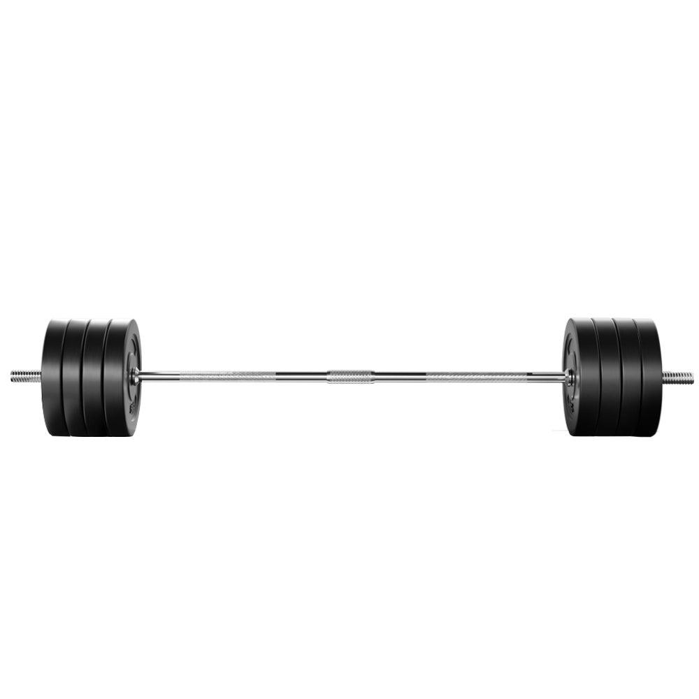 Maximus Barbell Weight Set – Black – 88kg
