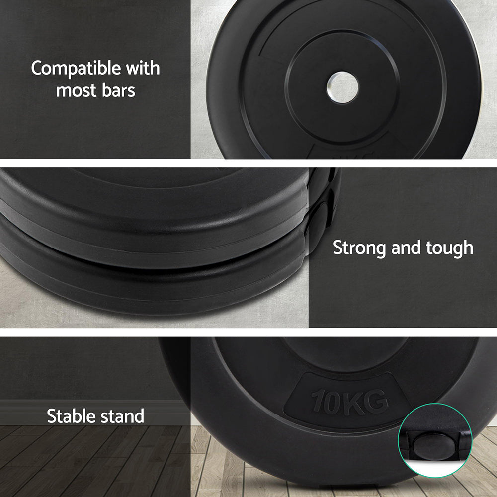 Linden Weight Plates – Black – 30kg Set