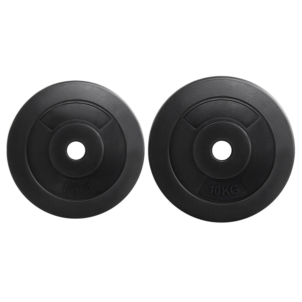 Atlas Barbell Weight Plates Set – Black – 70kg