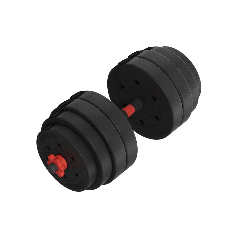 Linden Adjustable Weight Set – Black & Red – 40kg