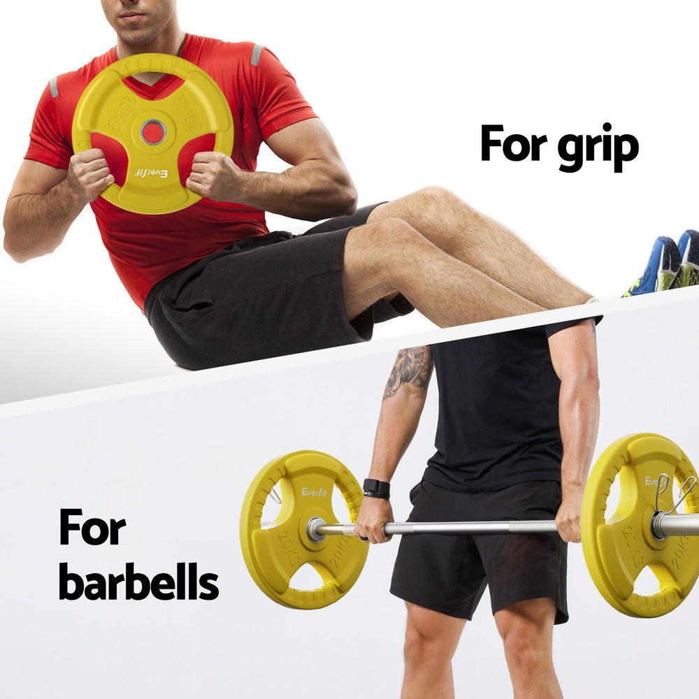 Olympus Olympic Training Barbell Set – Yellow – 46kg