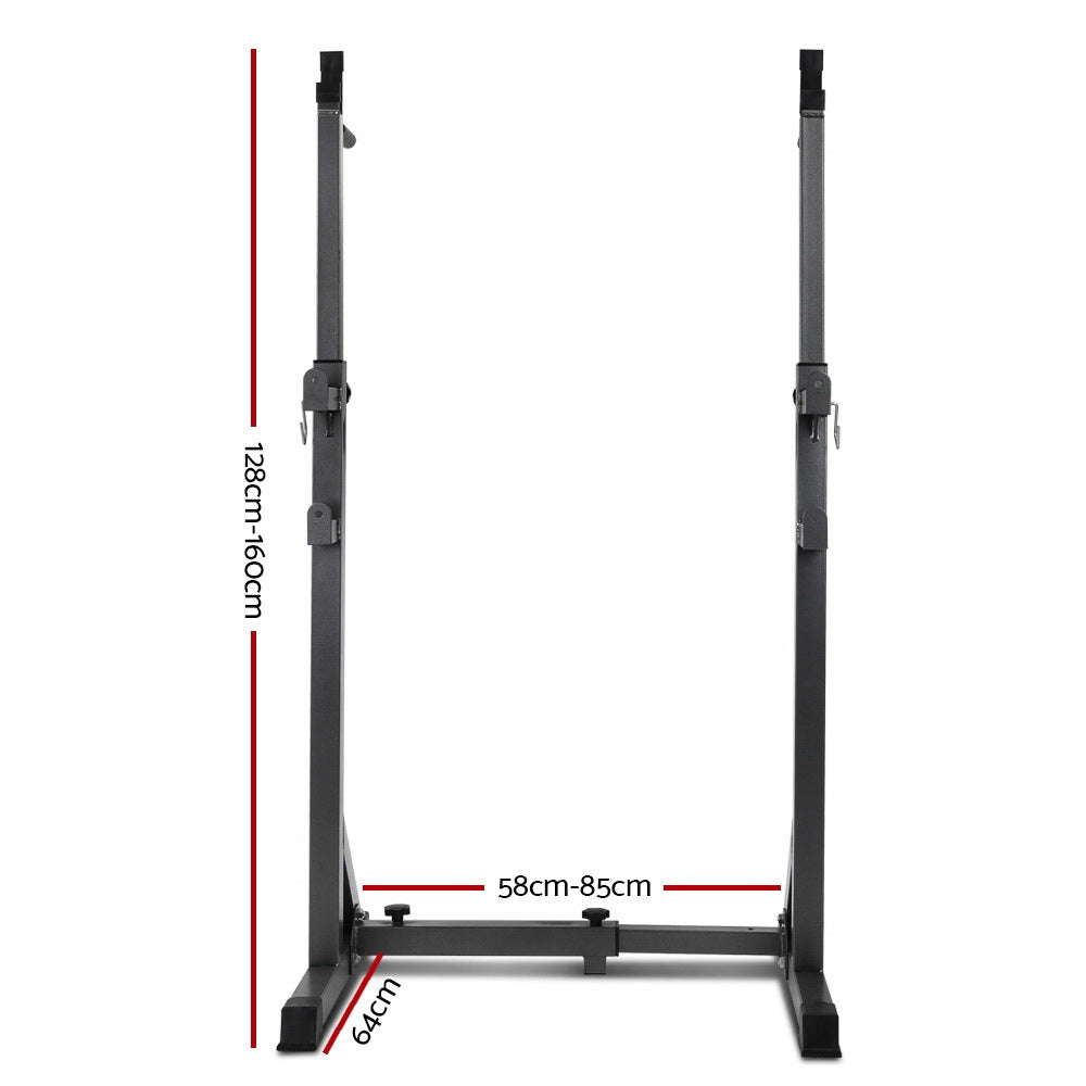 Guardian Adjustable Squat Rack – Black – 300kg Capacity