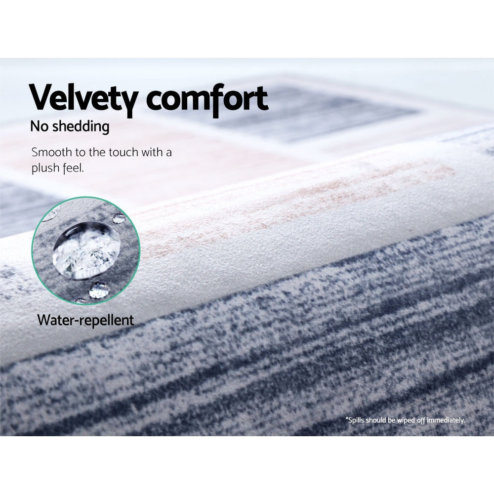 Luna Modern Rug – Grey – 200 × 290 cm