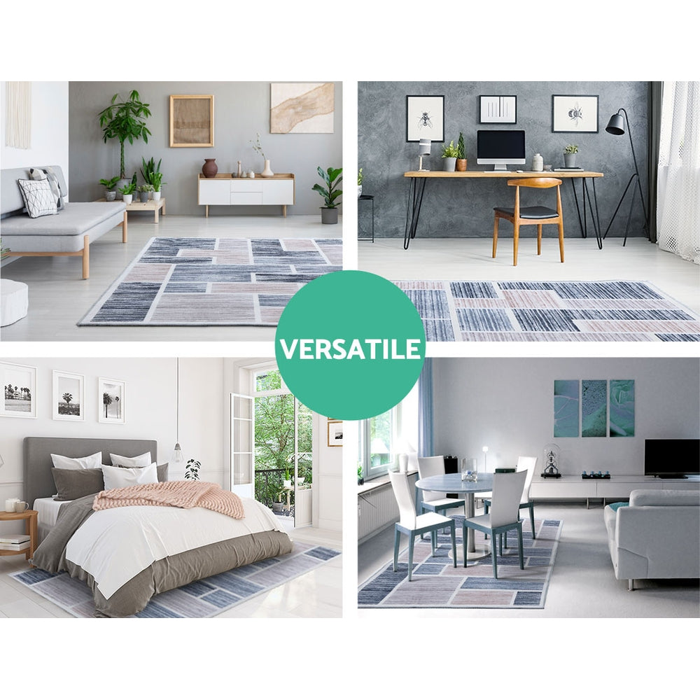 Luna Modern Rug – Grey – 200 × 290 cm