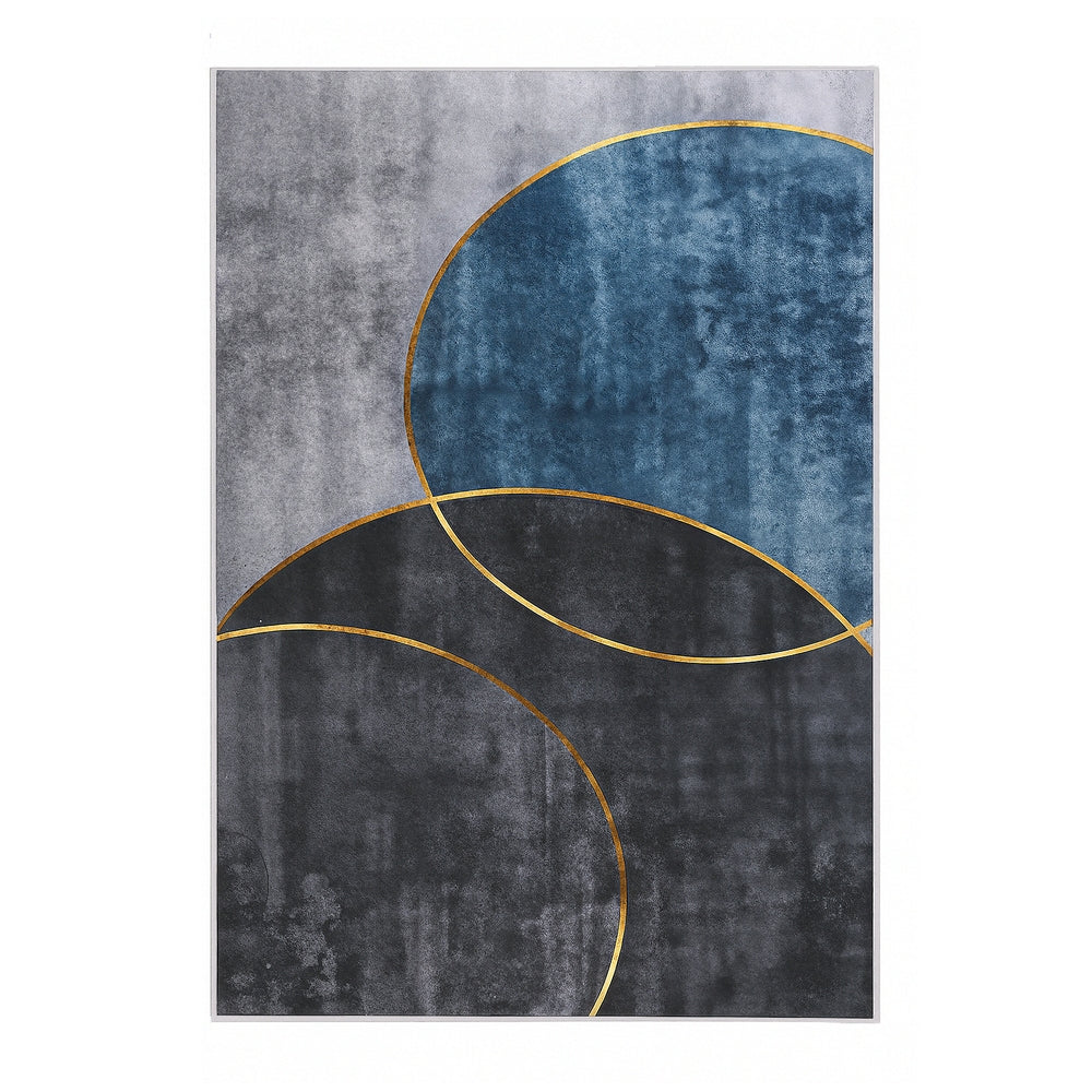 Washable Floor Rug Large Geometric Area Rug Modern Floor Carpet