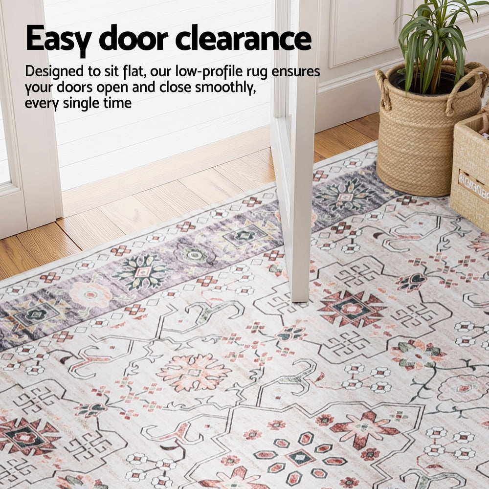 Meridian Transitional Washable Rug – Beige / Cream – 160 × 230 cm
