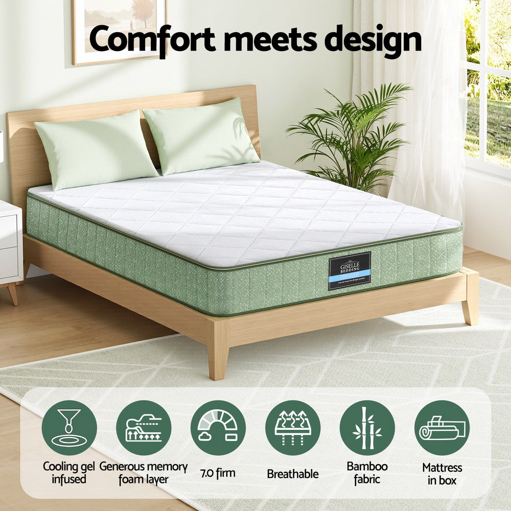 Zenith Memory Foam Mattress – White – Queen