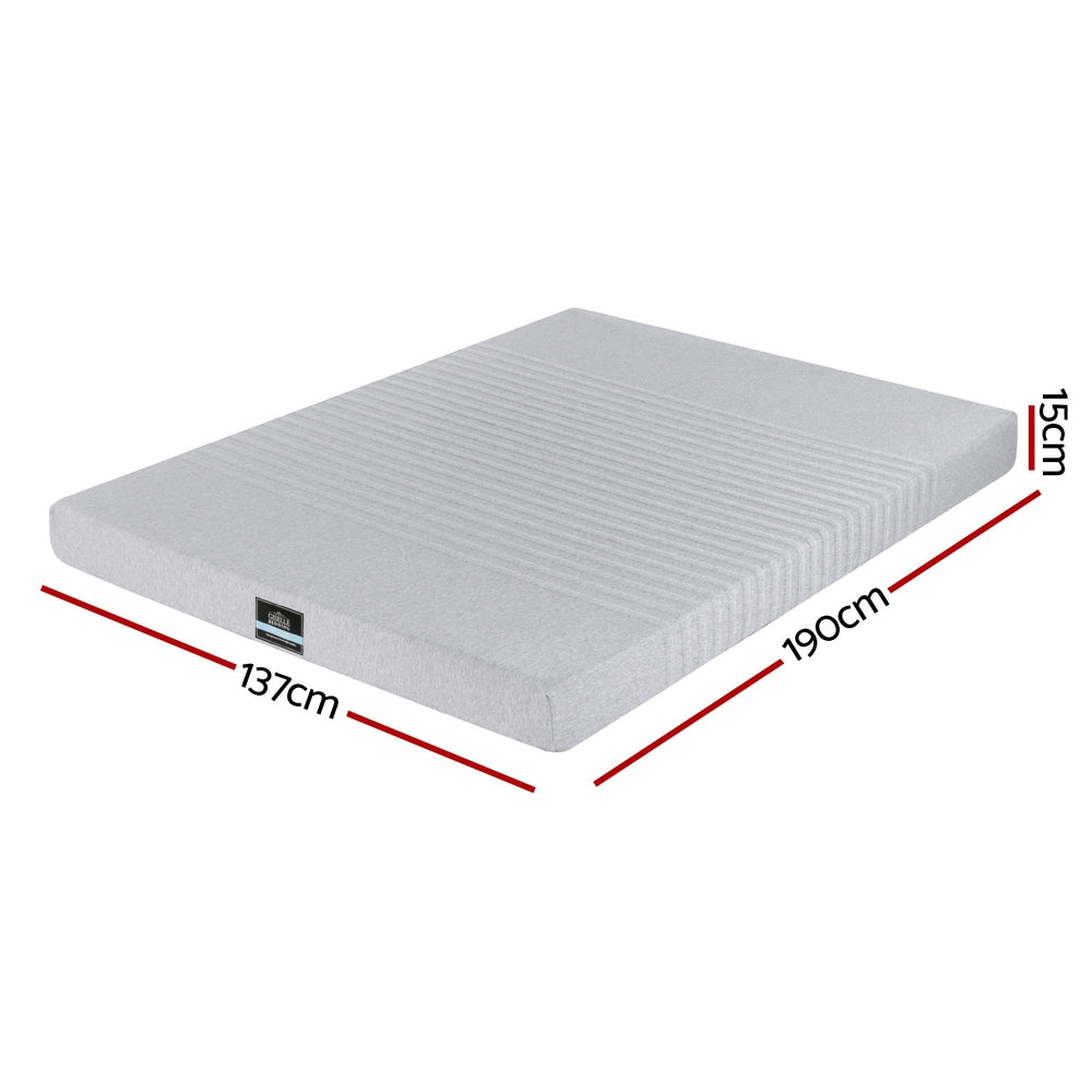 Zenith Gel Memory Foam Mattress – Grey / Charcoal – Double