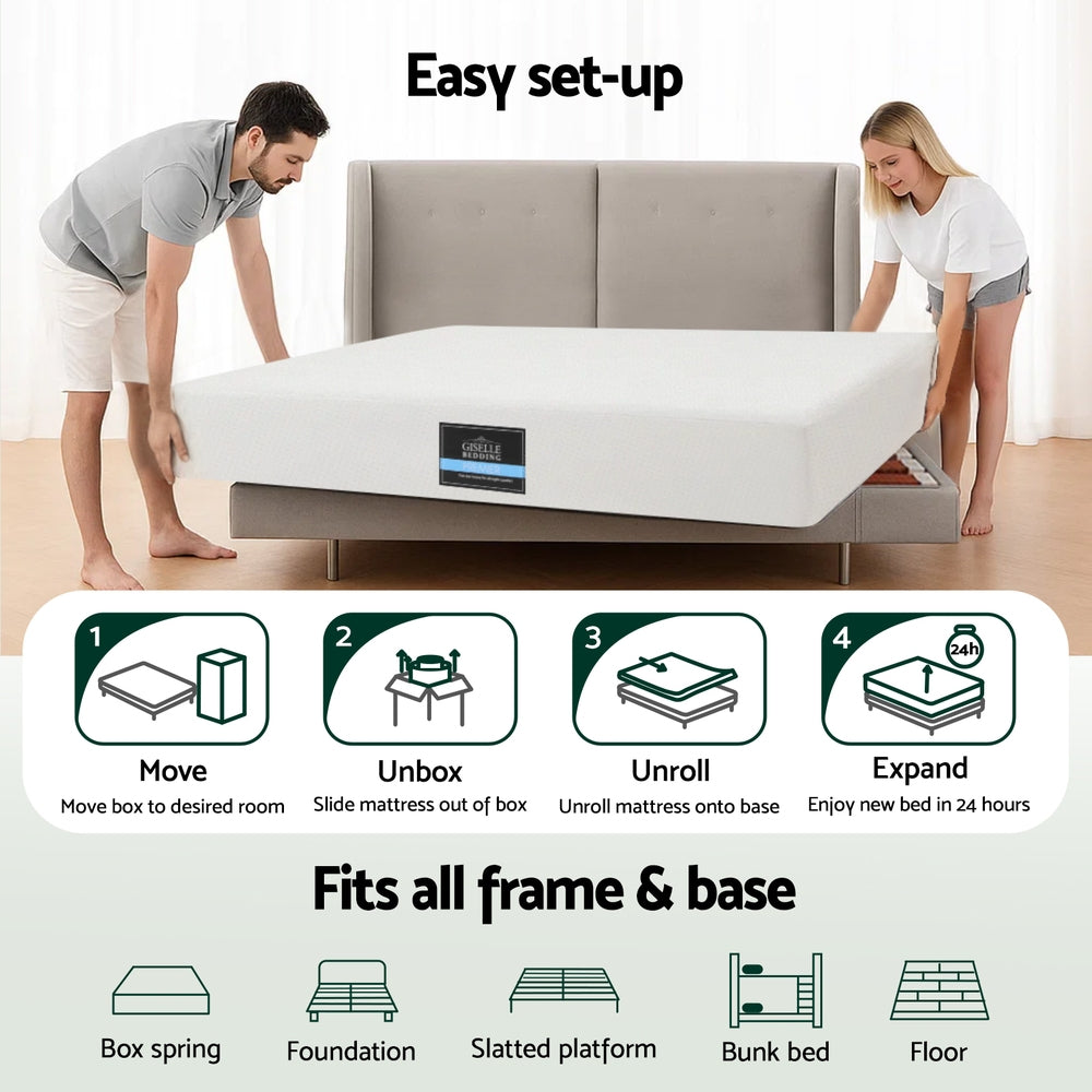 Tranquil Gel Foam Mattress – White – Double