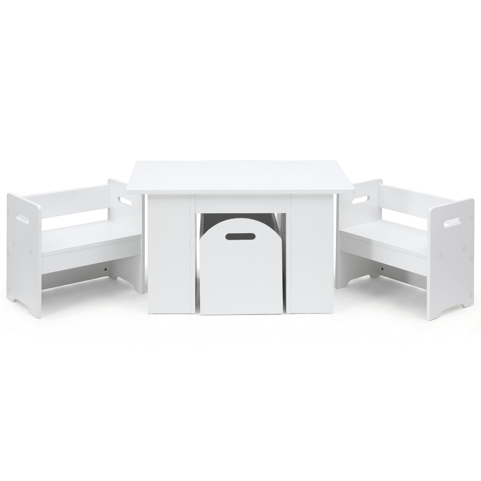 Atlas 3PCS Kids Table and Chairs Set Storage Toys Play Activity Desk