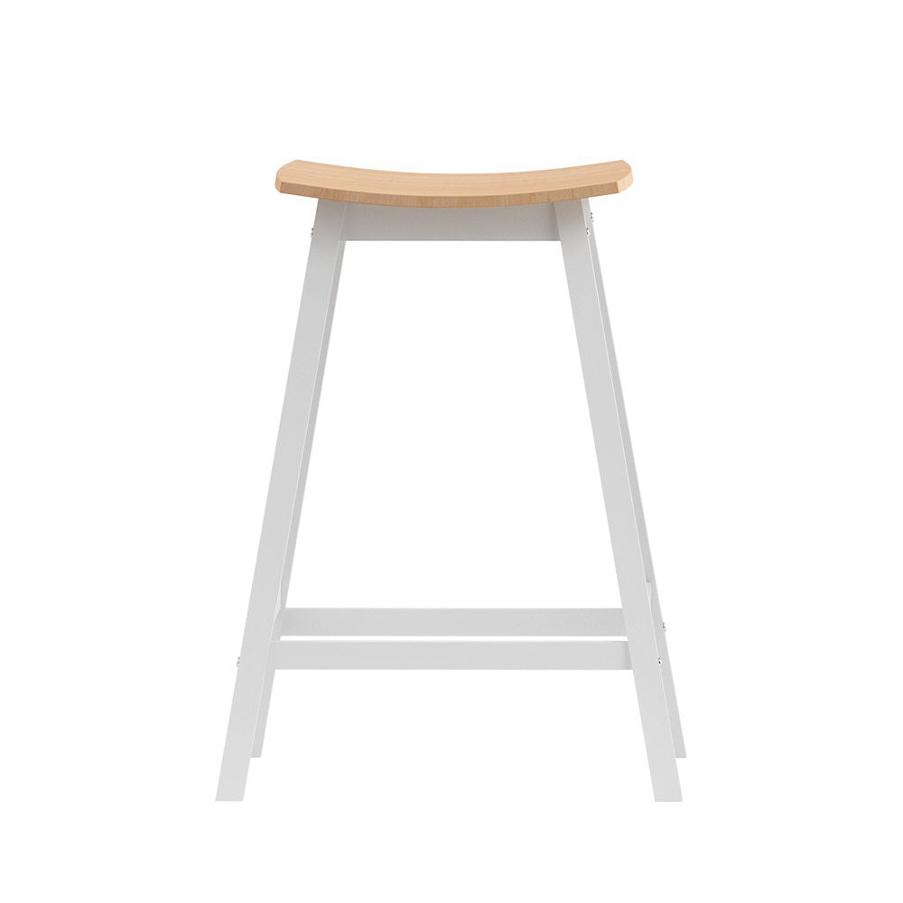 Set of 2 - Oak Bar Stools