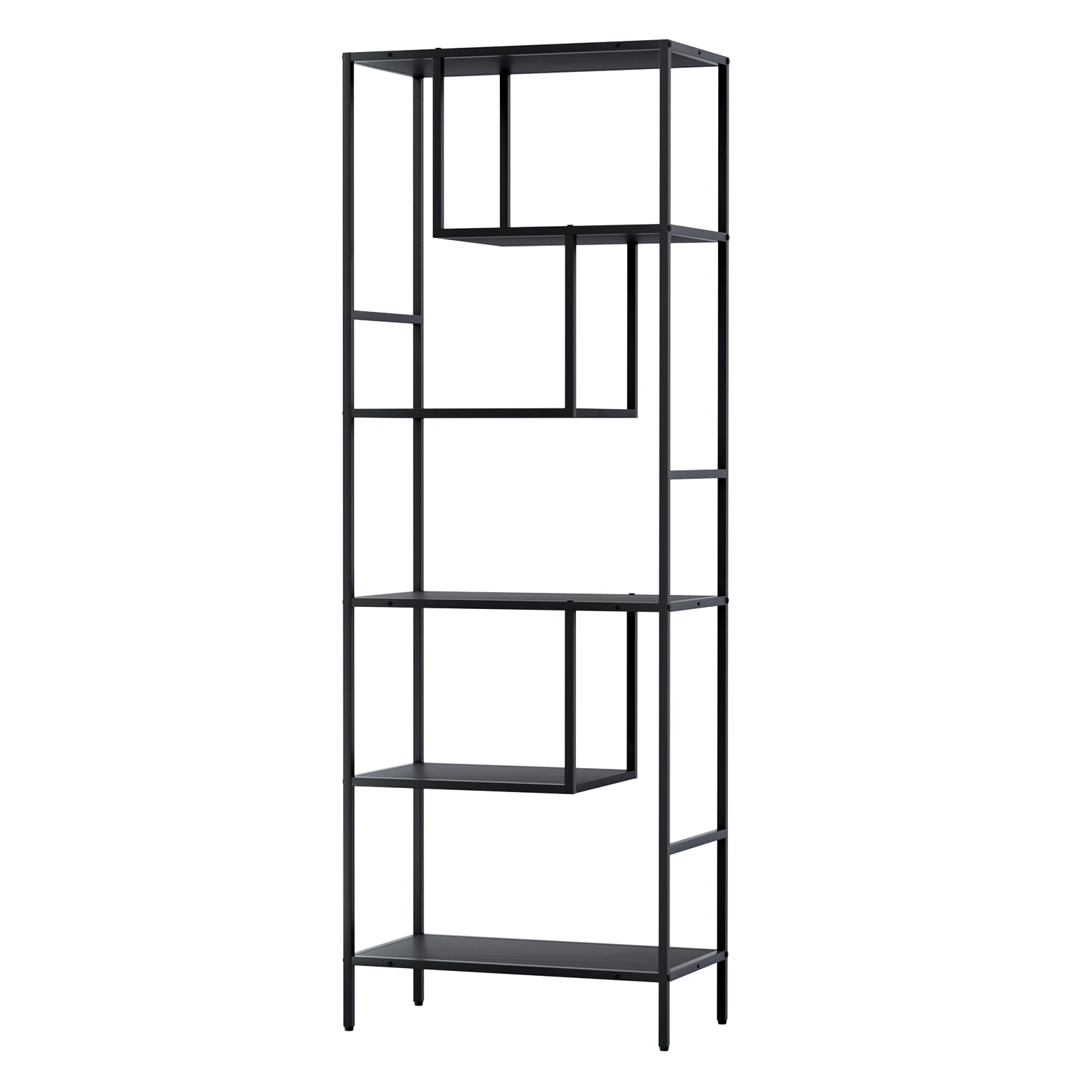 Rhys Display Shelf – Black – 5 Tiers