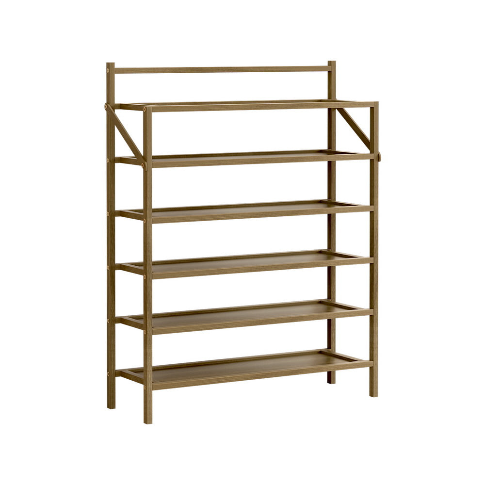 Kaelin Foldable Shoe Rack – Natural – 18 Pairs