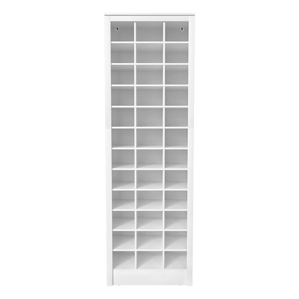Hutus 12-Tier Shoe Storage Cabinet – White – 36 Pairs