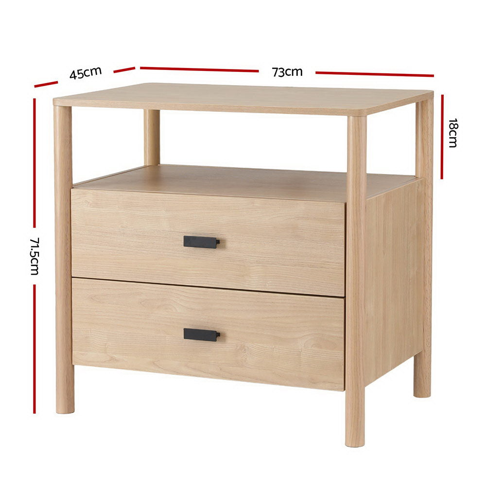 Ashford Bedside Table – Pine – 73 cm