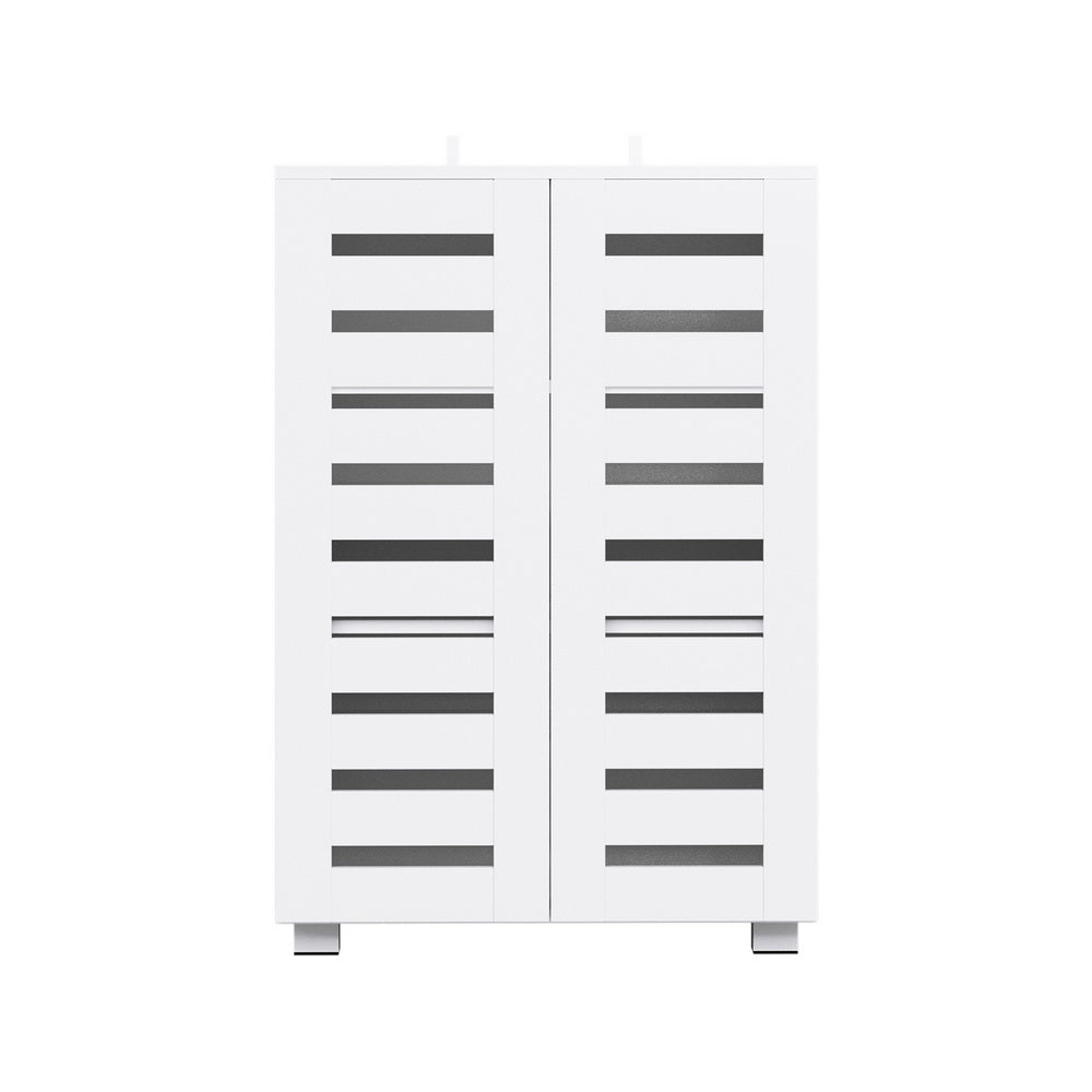 Bentley Shoe Cabinet – White – 20 Pairs