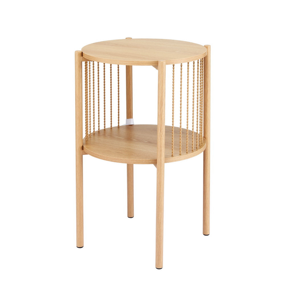 Coffee Table 2 - Tier Round Wood