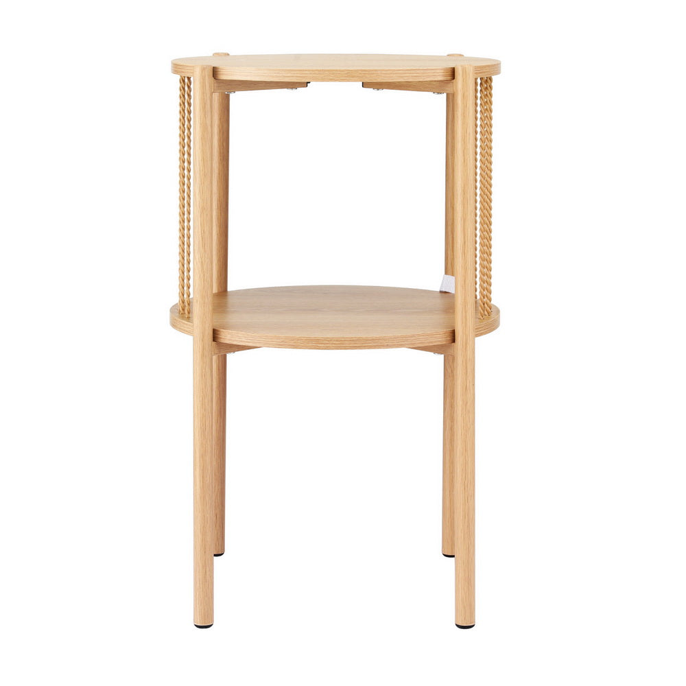 Alderon Round Coffee Table – Pine – Small