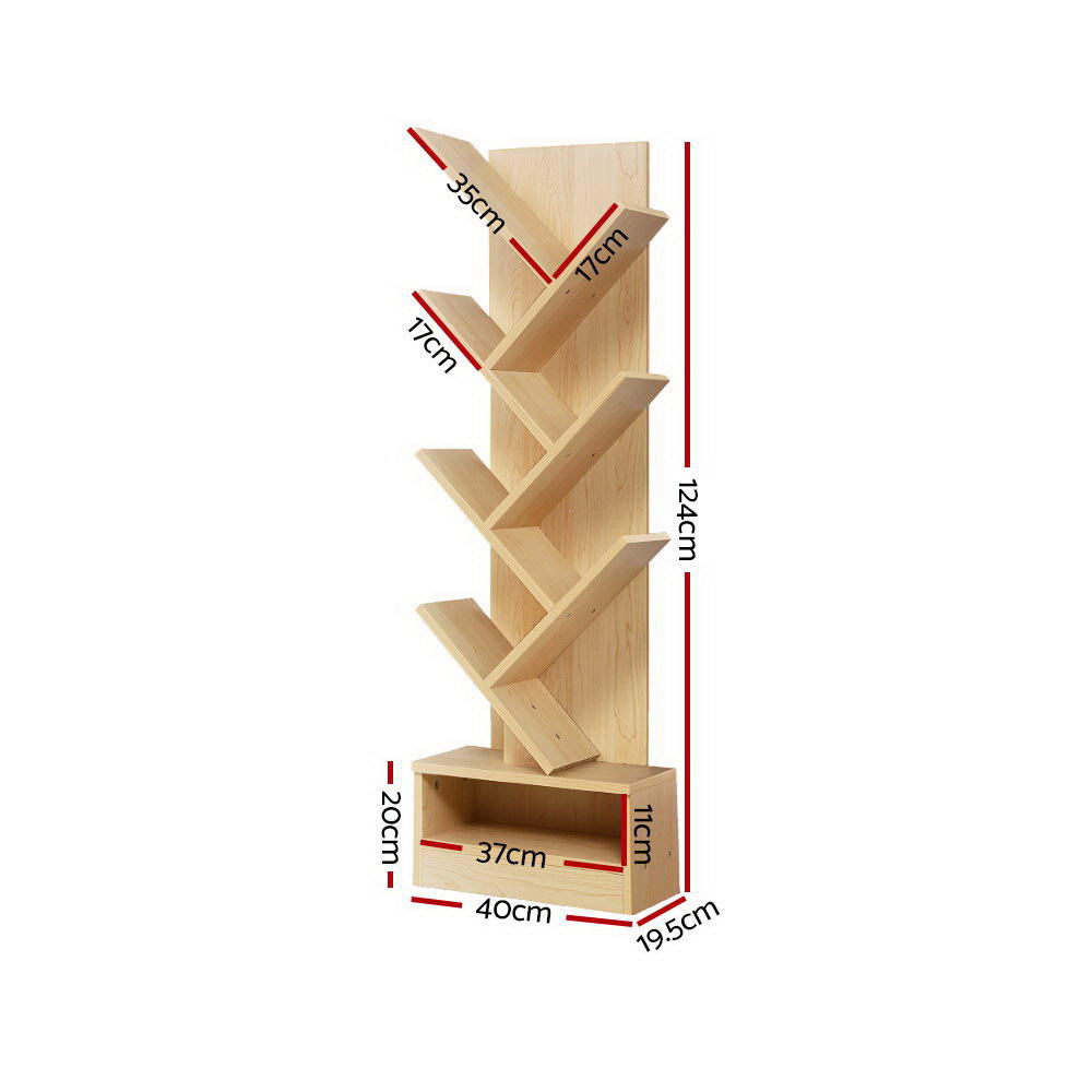 Arbor Tree Bookshelf – Brown / Wood – 7 Tier