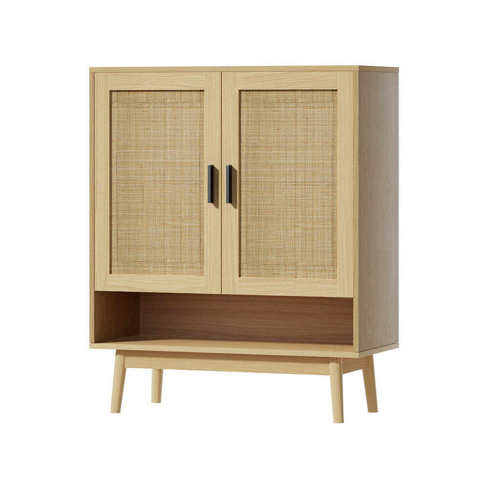 Dani Rattan Shoe Cabinet – Wood – 5 Tier