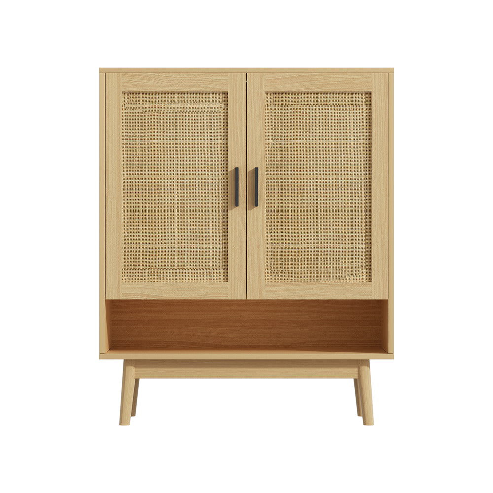 Dani Rattan Shoe Cabinet – Wood – 5 Tier