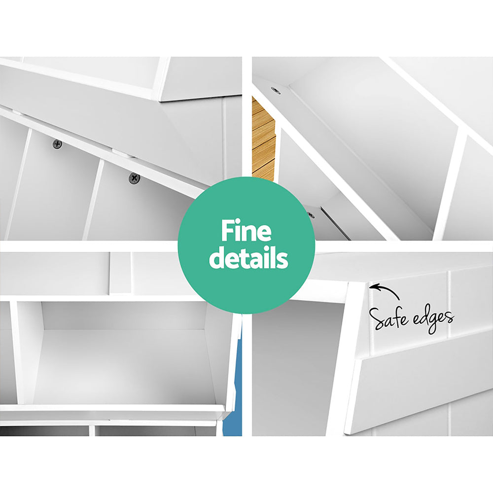 Kaleo Stackable Toy Storage – White