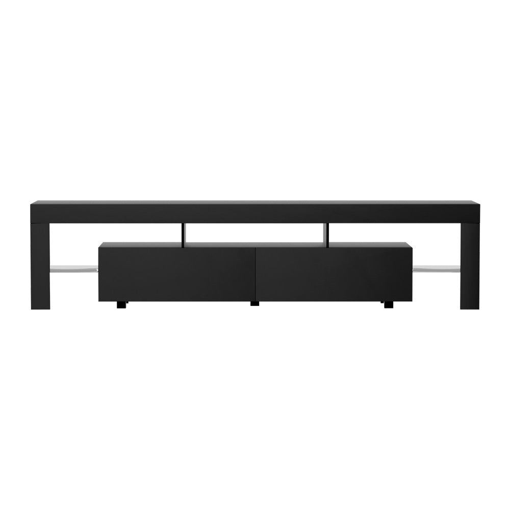Rowan LED TV Cabinet – Black – 200 cm