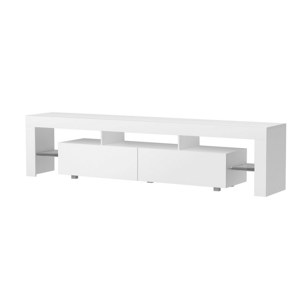 Linden LED TV Entertainment Unit – White – 200 cm